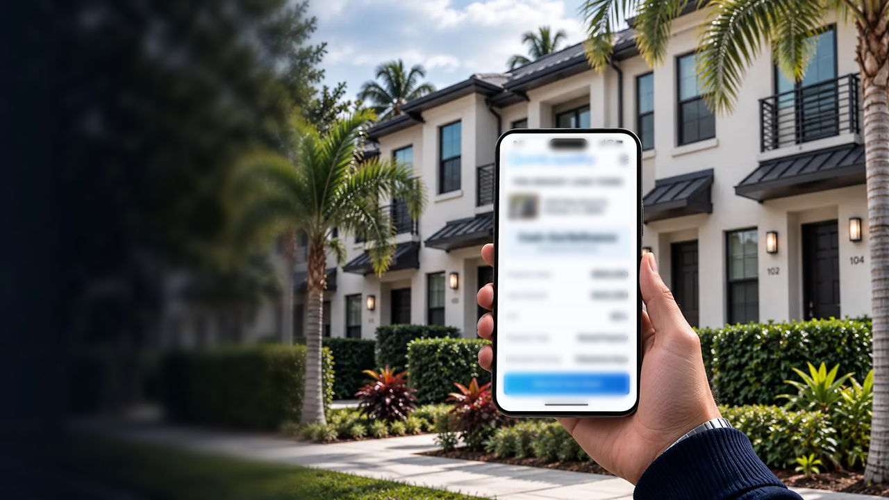 A borrower viewing QuickLiquidity cash-out refinance loan terms on a phone